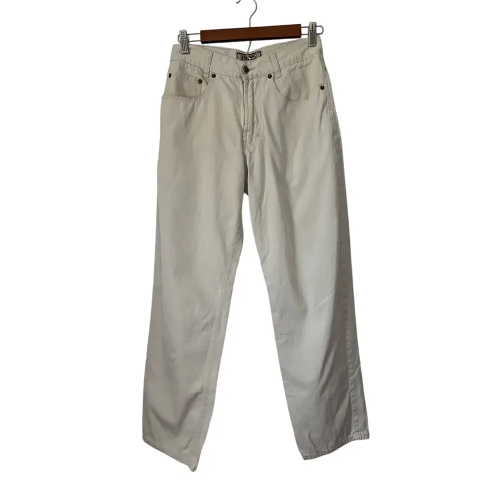 Hugo Boss Men's 30X32 Arkansas Beige Casual Straight Leg Trousers Chino 90's Y2K